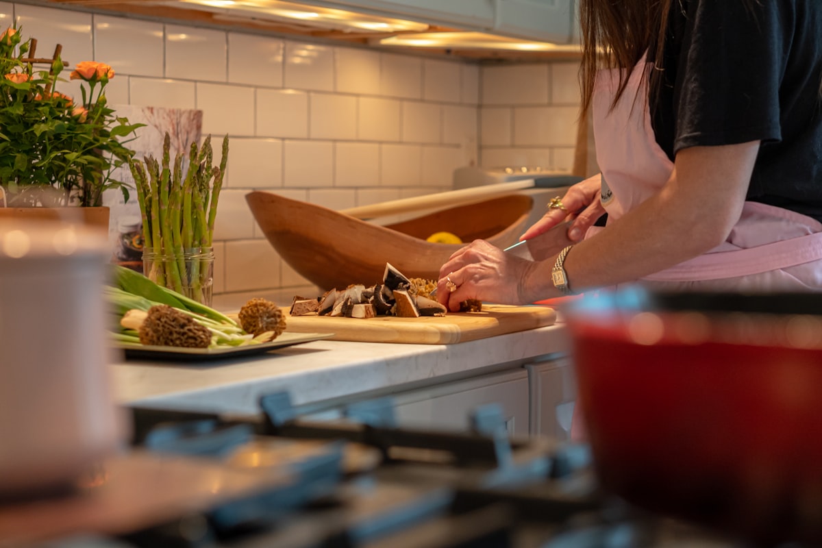 Whole foods cooking class in progress
